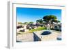 Temple of Hercules, Statue of Cartilius Poplicola, Ostia Antica archaeological site-Nico Tondini-Framed Photographic Print