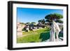 Temple of Hercules, Statue of Cartilius Poplicola, Ostia Antica archaeological site-Nico Tondini-Framed Photographic Print