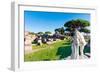 Temple of Hercules, Statue of Cartilius Poplicola, Ostia Antica archaeological site-Nico Tondini-Framed Photographic Print