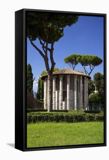 Temple of Hercules Victor, Forum Boarium, 2nd Century Bc, Rome, Lazio, Italy, Europe-Peter-Framed Stretched Canvas