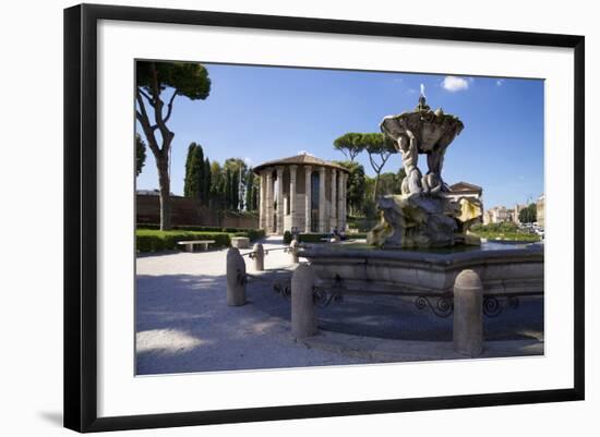 Temple of Hercules Victor, Forum Boarium, 2nd Century Bc, Rome, Lazio, Italy, Europe-Peter-Framed Photographic Print