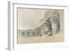 Temple of Horus, Edfu, from 'Egypt and Nubia', Engraved by Louis Haghe (1806-85)-David Roberts-Framed Giclee Print