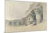 Temple of Horus, Edfu, from 'Egypt and Nubia', Engraved by Louis Haghe (1806-85)-David Roberts-Mounted Giclee Print