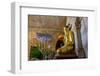 Temple of Htilo Milo, Dated 13th Century, Sitting Buddha Statue, Bagan (Pagan), Myanmar (Burma)-Nathalie Cuvelier-Framed Photographic Print