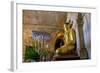 Temple of Htilo Milo, Dated 13th Century, Sitting Buddha Statue, Bagan (Pagan), Myanmar (Burma)-Nathalie Cuvelier-Framed Photographic Print