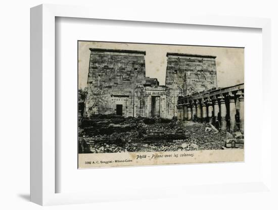 Temple of Isis, Philae Island, Egypt-null-Framed Photographic Print