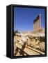 Temple of Jupiter, Baalbek, Bekaa Valley, Lebanon-Gavin Hellier-Framed Stretched Canvas