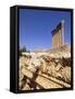 Temple of Jupiter, Baalbek, Bekaa Valley, Lebanon-Gavin Hellier-Framed Stretched Canvas
