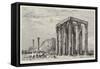 Temple of Jupiter Olympius-Henry William Brewer-Framed Stretched Canvas