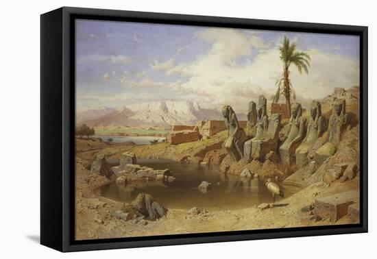 Temple of Karnak at Luxor, Egypt-Carl Friedrich Werner-Framed Stretched Canvas