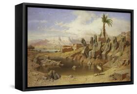 Temple of Karnak at Luxor, Egypt-Carl Friedrich Werner-Framed Stretched Canvas