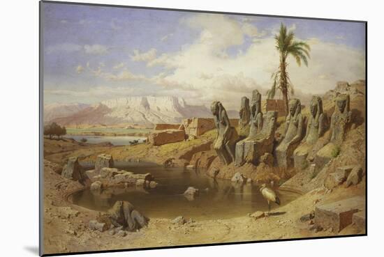 Temple of Karnak at Luxor, Egypt-Carl Friedrich Werner-Mounted Giclee Print