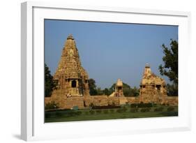 Temple of Khajuraho, Khajuraho, Madhya Pradesh, India-Jagdeep Rajput-Framed Photographic Print