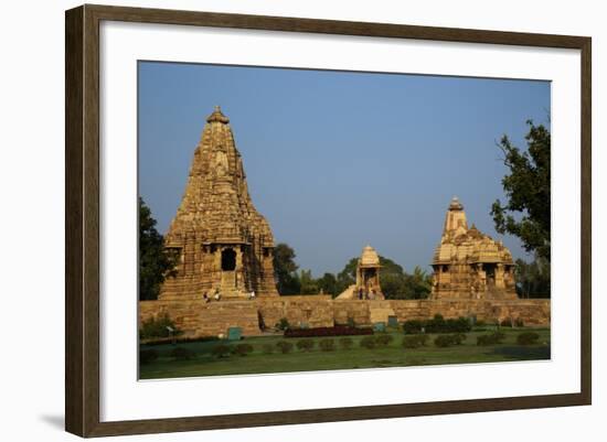 Temple of Khajuraho, Khajuraho, Madhya Pradesh, India-Jagdeep Rajput-Framed Photographic Print