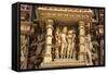 Temple of Khajuraho, Khajuraho, Madhya Pradesh, India-Jagdeep Rajput-Framed Stretched Canvas