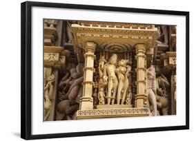 Temple of Khajuraho, Khajuraho, Madhya Pradesh, India-Jagdeep Rajput-Framed Photographic Print