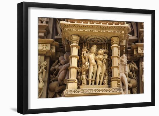 Temple of Khajuraho, Khajuraho, Madhya Pradesh, India-Jagdeep Rajput-Framed Photographic Print