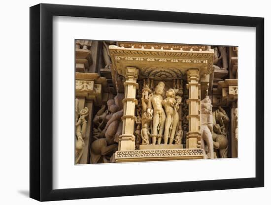 Temple of Khajuraho, Khajuraho, Madhya Pradesh, India-Jagdeep Rajput-Framed Premium Photographic Print