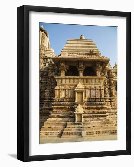 Temple of Khajuraho, Khajuraho, Madhya Pradesh, India-Jagdeep Rajput-Framed Photographic Print