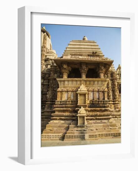 Temple of Khajuraho, Khajuraho, Madhya Pradesh, India-Jagdeep Rajput-Framed Photographic Print