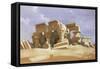 Temple of Kom Ombo, Upper Egypt, 1838-David Roberts-Framed Stretched Canvas