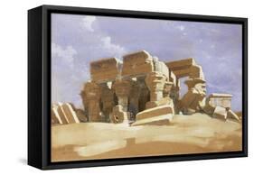 Temple of Kom Ombo, Upper Egypt, 1838-David Roberts-Framed Stretched Canvas