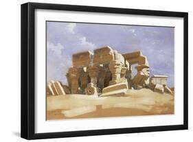 Temple of Kom Ombo, Upper Egypt, 1838-David Roberts-Framed Giclee Print