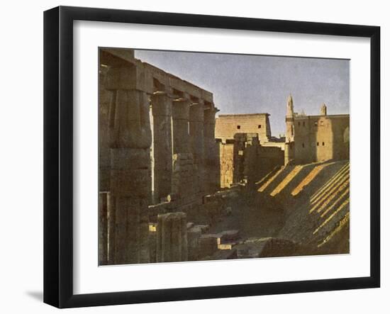 Temple of Luxor from the east side-English Photographer-Framed Giclee Print