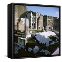 Temple of Mars Utor in Rome, 1st century. Artist: Unknown-Unknown-Framed Stretched Canvas