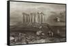 Temple of Minerva Medica-Joseph Mallord William Turner-Framed Stretched Canvas