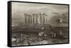 Temple of Minerva Medica-Joseph Mallord William Turner-Framed Stretched Canvas