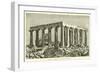 Temple of Minerva, or Jupiter Panhellenion-null-Framed Giclee Print