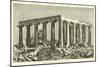 Temple of Minerva, or Jupiter Panhellenion-null-Mounted Giclee Print