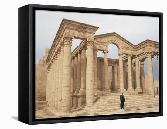 Temple of Mrn, Hatra, Unesco World Heritage Site, Iraq, Middle East-Nico Tondini-Framed Stretched Canvas