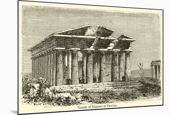 Temple of Neptune at Paestum-null-Mounted Giclee Print