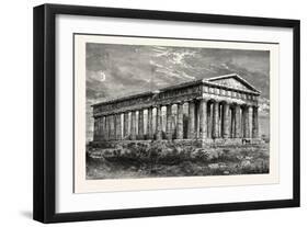 Temple of Neptune Paestum-null-Framed Giclee Print