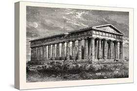 Temple of Neptune Paestum-null-Stretched Canvas