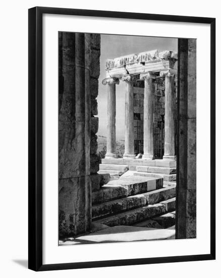 Temple of Nike, Athens, 1937-Martin Hurlimann-Framed Giclee Print