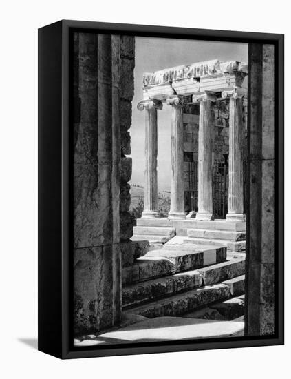 Temple of Nike, Athens, 1937-Martin Hurlimann-Framed Stretched Canvas