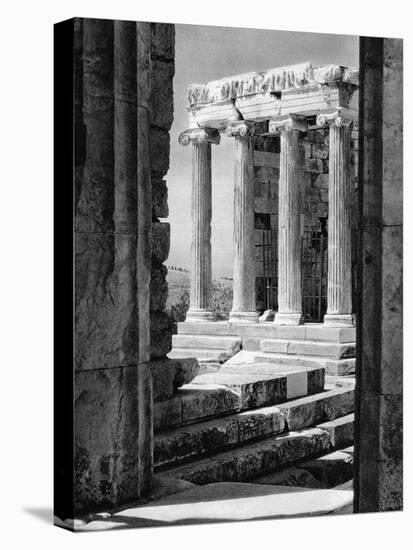 Temple of Nike, Athens, 1937-Martin Hurlimann-Stretched Canvas