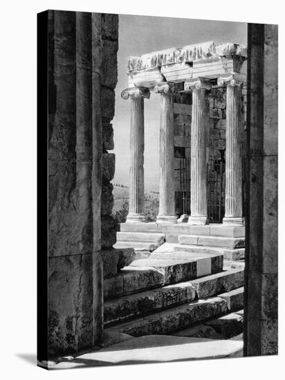 Temple of Nike, Athens, 1937-Martin Hurlimann-Stretched Canvas