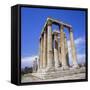 Temple of Olympian Zeus, Athens, Greece, Europe-Roy Rainford-Framed Stretched Canvas