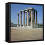 Temple of Olympian Zeus in Athens, 2nd Century Bc-CM Dixon-Framed Stretched Canvas