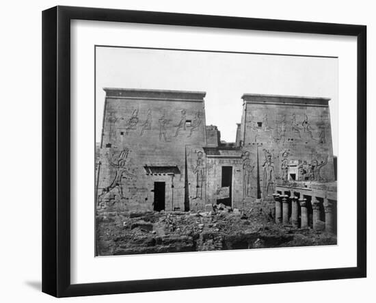 Temple of Philae, Nubia, Egypt, 1852-Maxime Du Camp-Framed Giclee Print