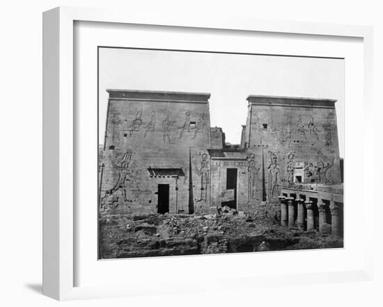Temple of Philae, Nubia, Egypt, 1852-Maxime Du Camp-Framed Giclee Print