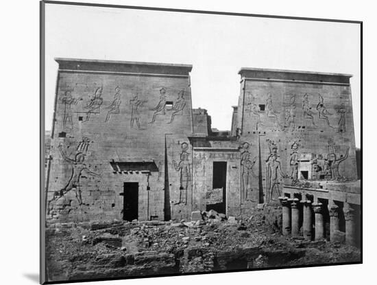 Temple of Philae, Nubia, Egypt, 1852-Maxime Du Camp-Mounted Giclee Print