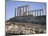 Temple of Poseidon, 5th Century, Sounion, Cape Sounion, Greece, Europe-Desmond Harney-Mounted Photographic Print