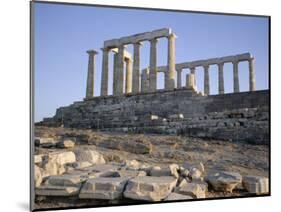 Temple of Poseidon, 5th Century, Sounion, Cape Sounion, Greece, Europe-Desmond Harney-Mounted Photographic Print