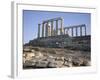 Temple of Poseidon, 5th Century, Sounion, Cape Sounion, Greece, Europe-Desmond Harney-Framed Photographic Print