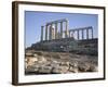 Temple of Poseidon, 5th Century, Sounion, Cape Sounion, Greece, Europe-Desmond Harney-Framed Photographic Print